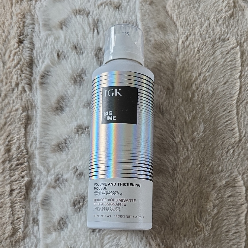 IGK Big Time Volume and Thickening Mousse - Silver